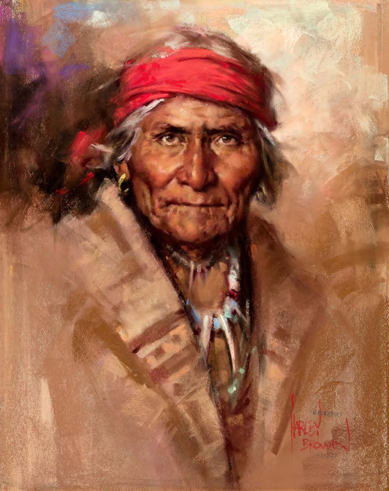 Geronimo Signed Limited Edition by Harley Brown