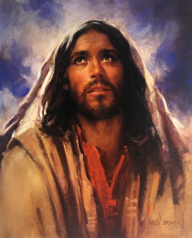 Jesus -A/P 12 x 9" signed by Harley brown