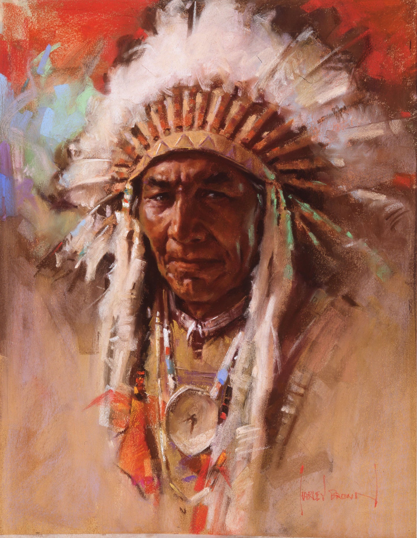 TUNDRA CHIEF 11 x 14" Signed by Harley Brown