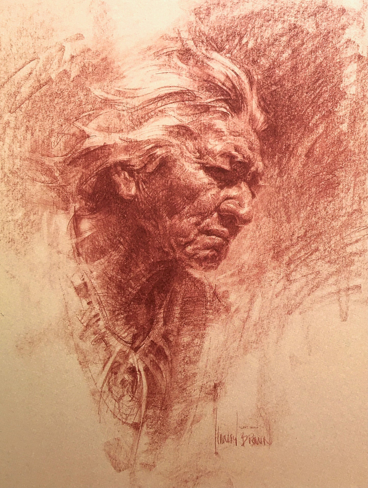 Left Hand- Signed by Harley Brown 12x9"